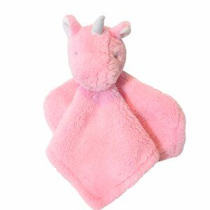 Parent's Choice Pink Unicorn Satin Back Lovey Security Blanket 11.5" X 11.5"